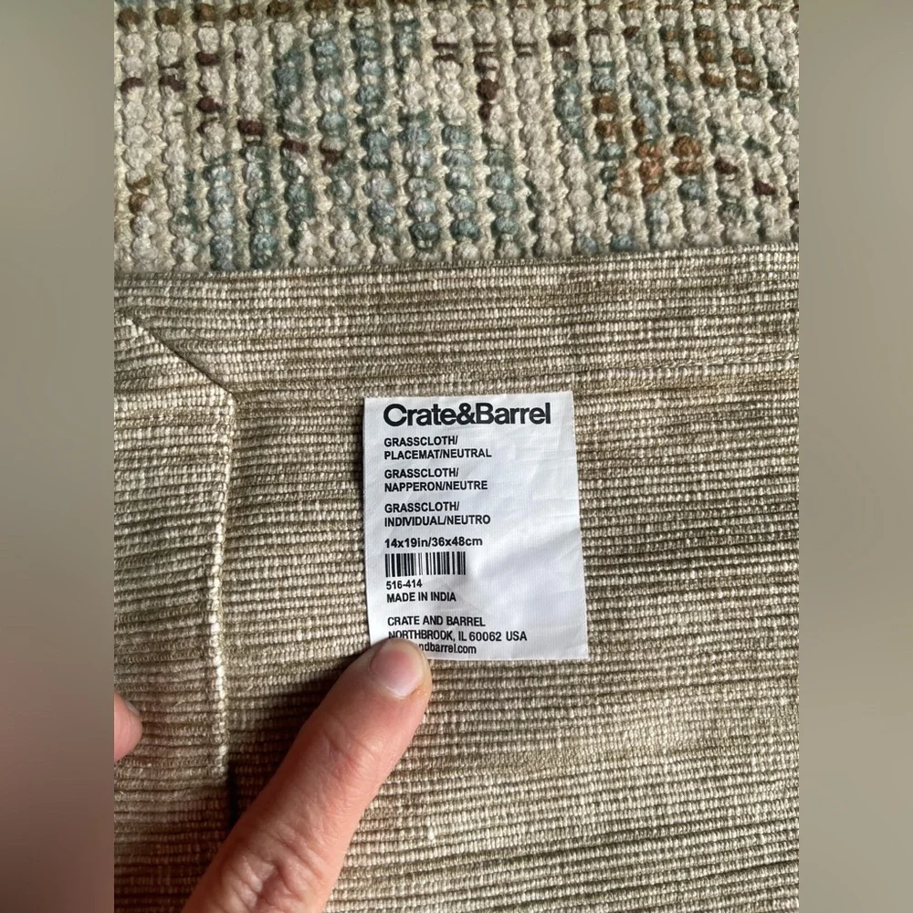 Crate and Barrel Placemats - Set of 8